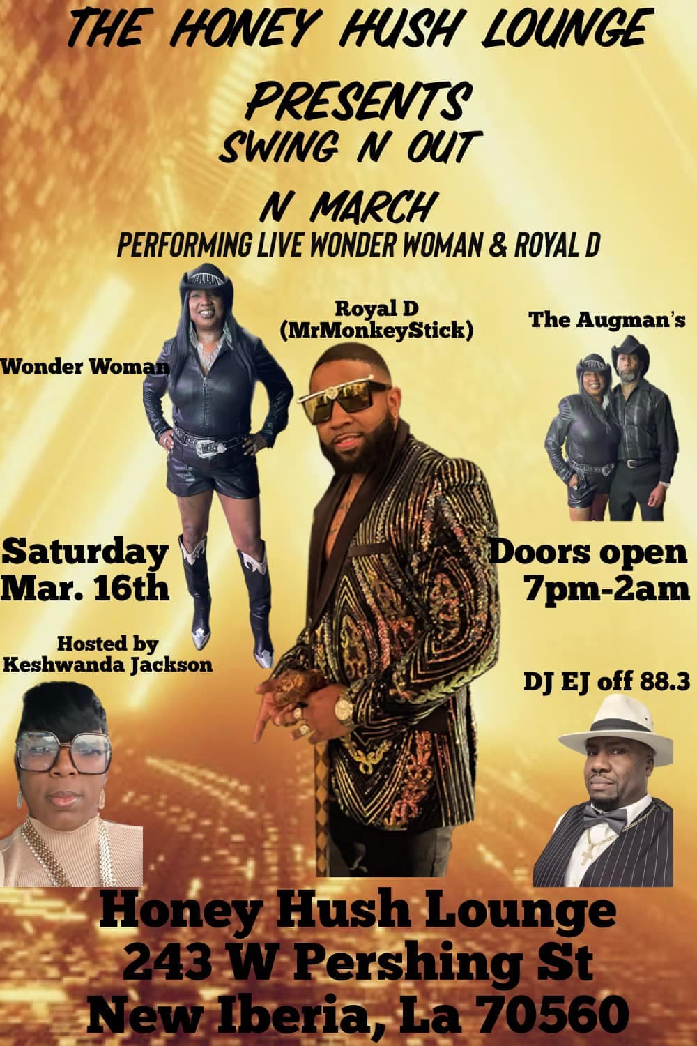 Honey Hush Lounge Swing Out In March — poster 1