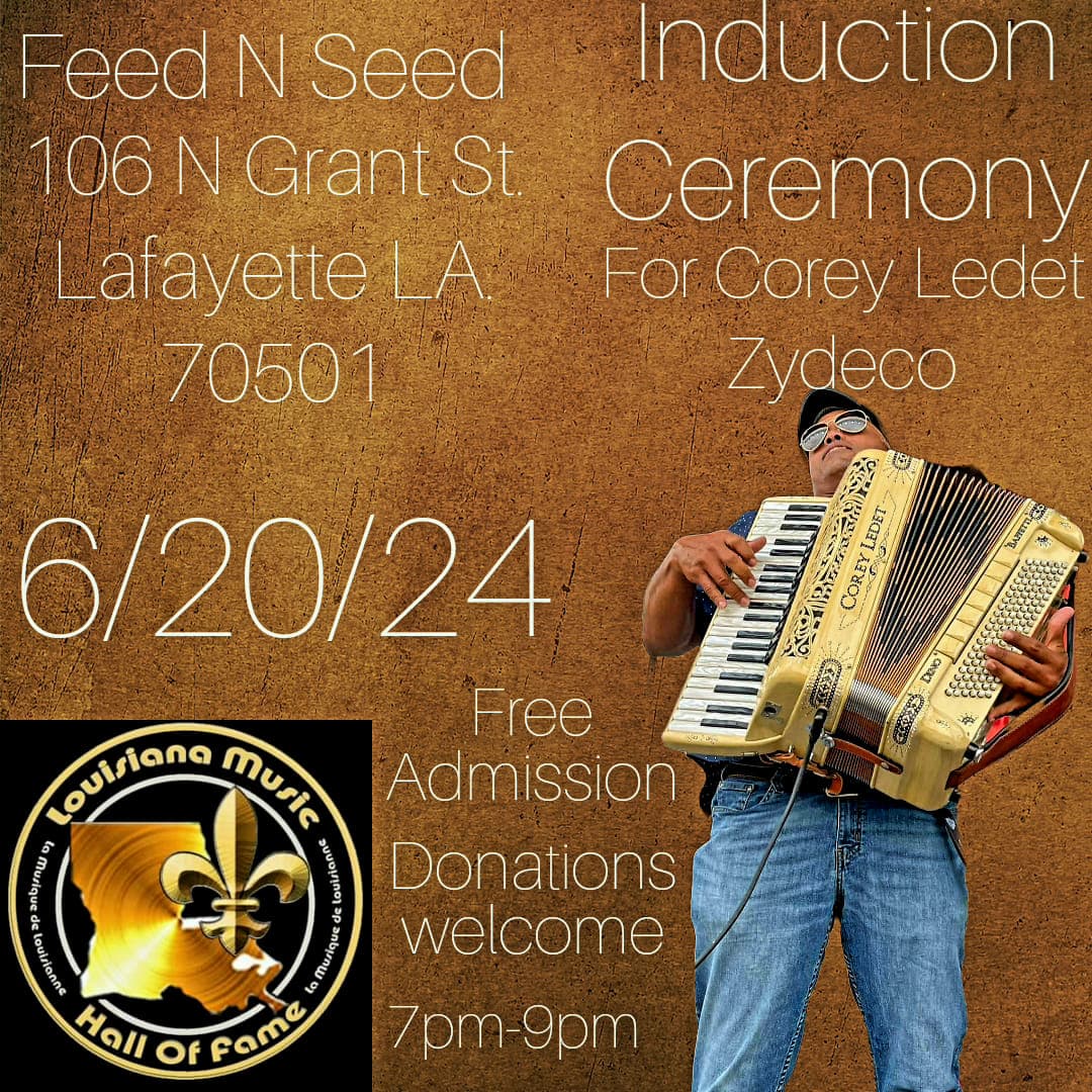 Induction Ceremony for Corey Ledet — poster 1
