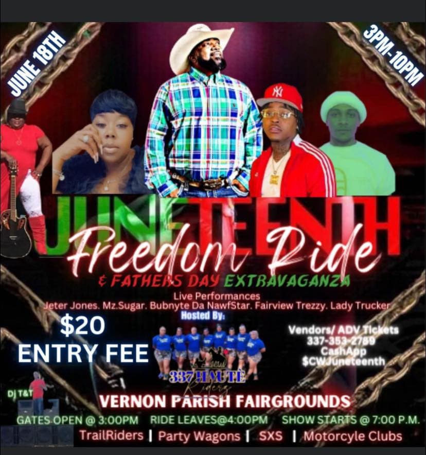 2023 Juneteenth Freedom Ride & Father's Day Extravaganza — poster 1