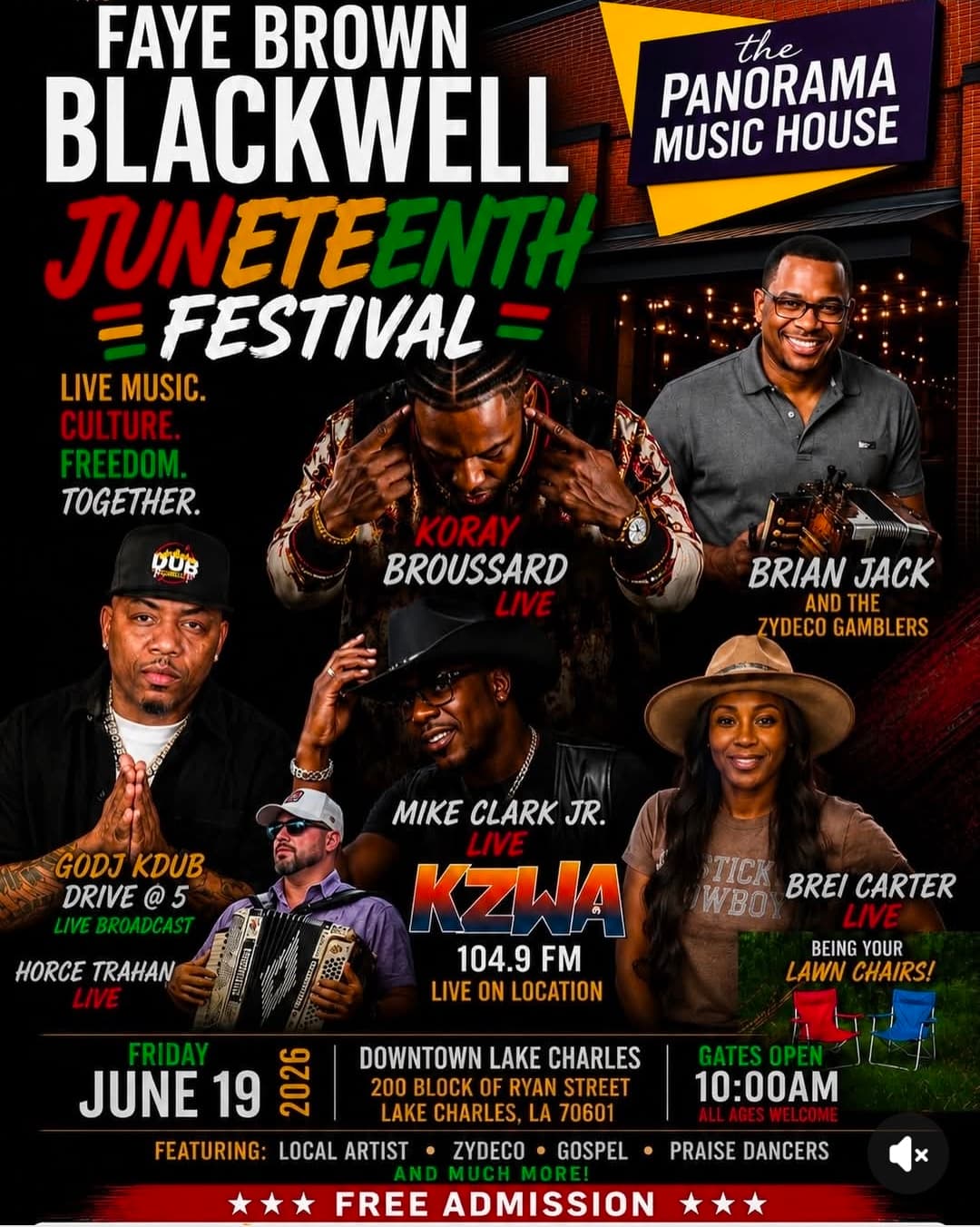 2026 Faye Brown Blackwell Juneteenth Festival — poster 1