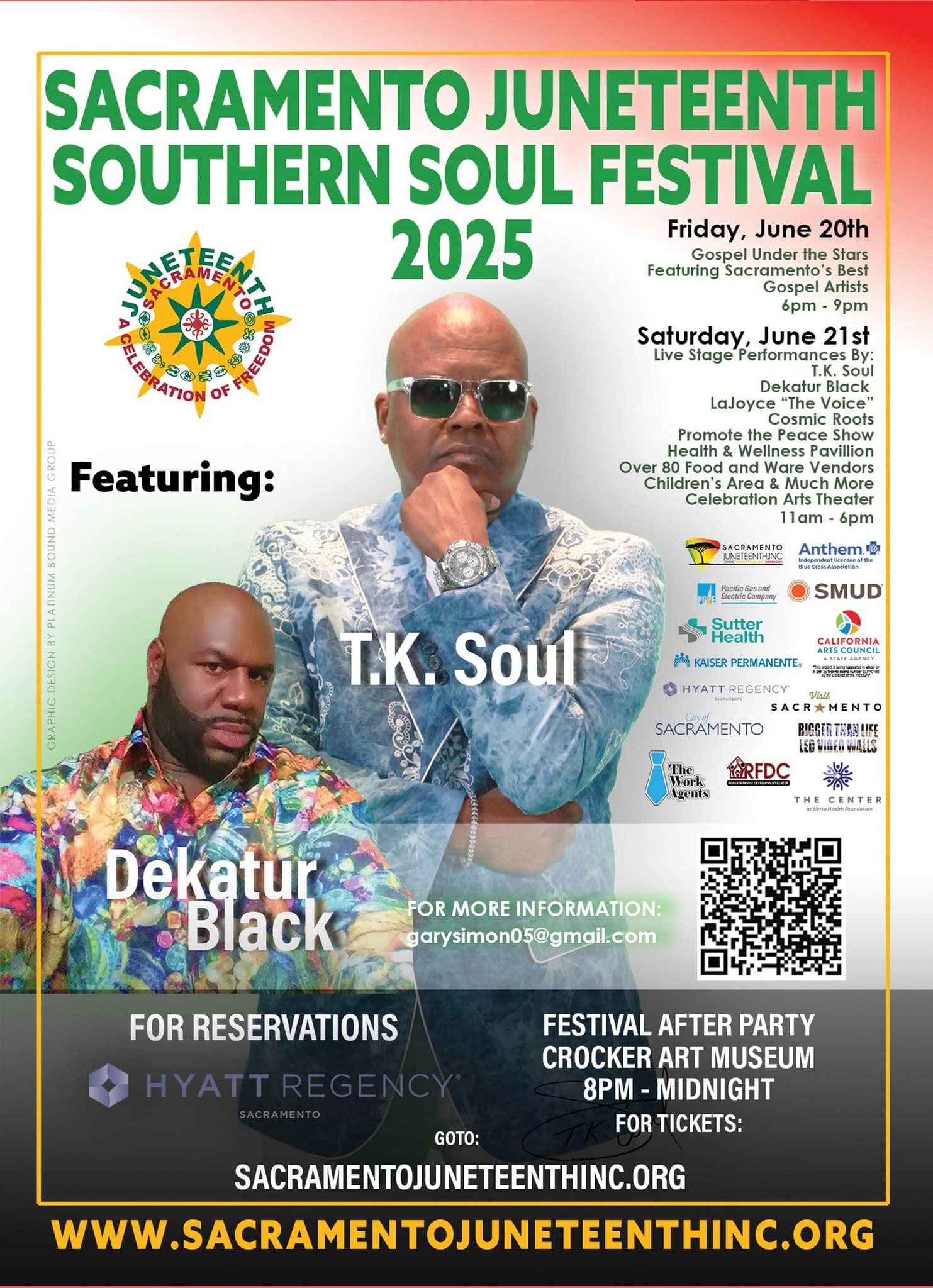 Sacramento's 22nd Annual Juneteenth & Southern Soul Festival — poster 1