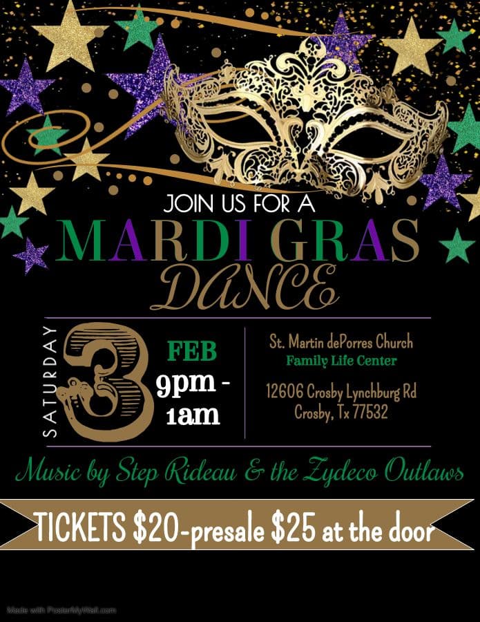 2024 St Martin de Porres Mardi Gras Dance — poster 1