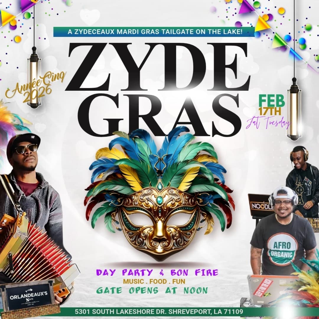 Orlandeaux's Presents: ZydeGras Tailgate on the Lake — poster 1
