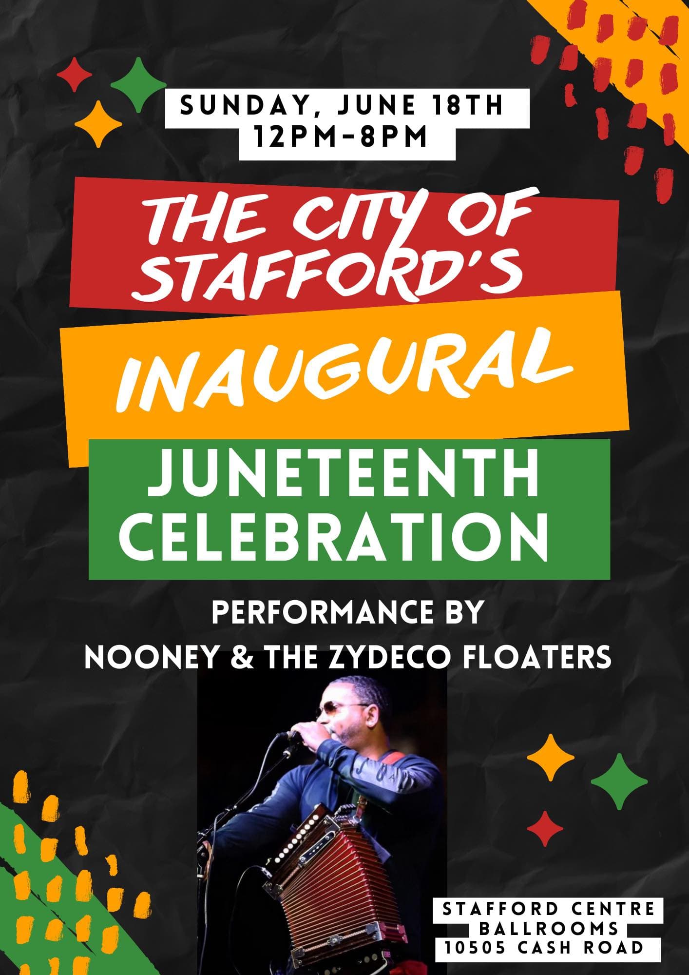 City of Stafford Inaugural Juneteenth Celebration — poster 1