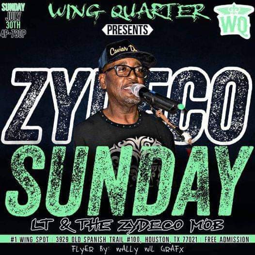 Wing Quarter Presents - Zydeco Sunday — poster 1