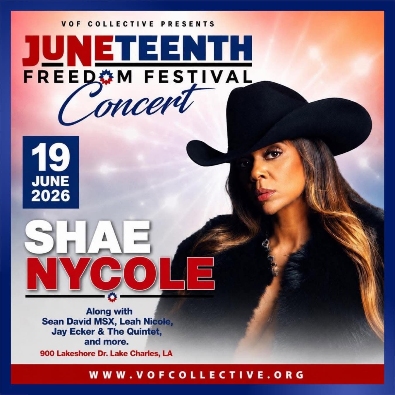 2026 Lake Charles Juneteenth Freedom Festival — poster 1