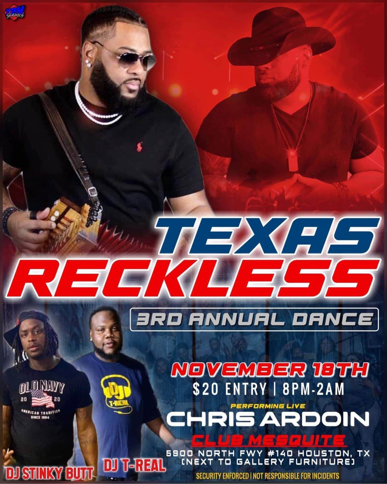 Texas Reckless 3rd Annual Dance — poster 1