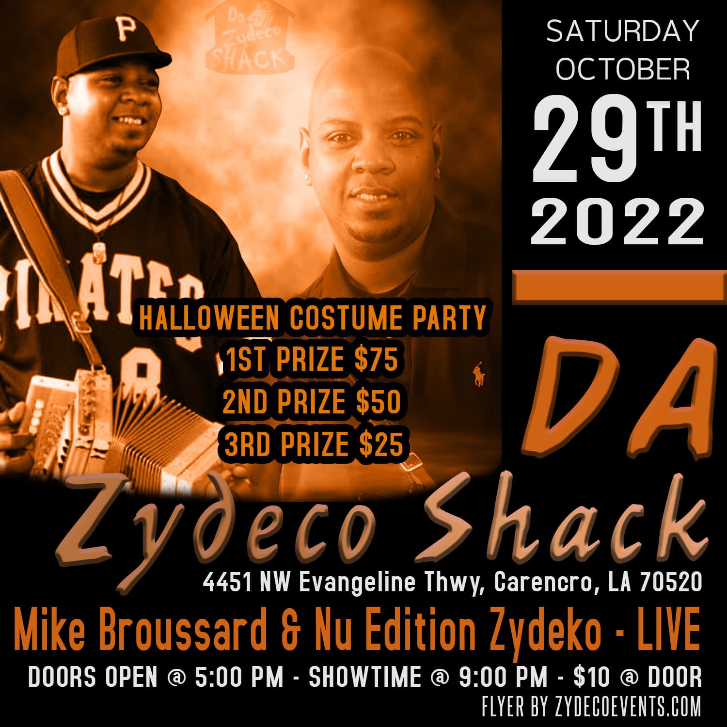 Mike Broussard & Nu Edition Zydeko - LIVE @ Da Zydeco Shack — poster 1