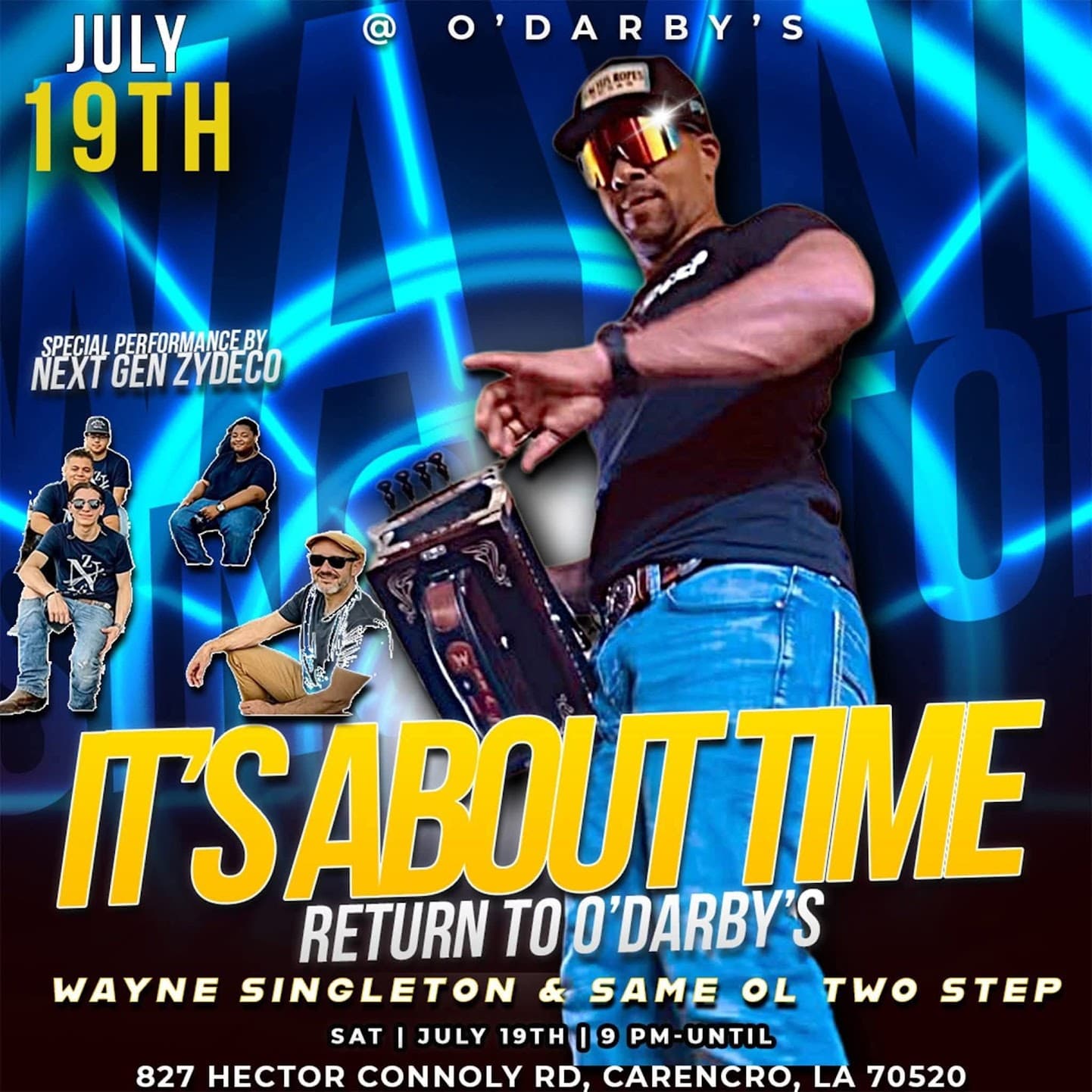 Wayne Singleton & Same Ol 2 Step - LIVE @ O'Darby's — poster 1