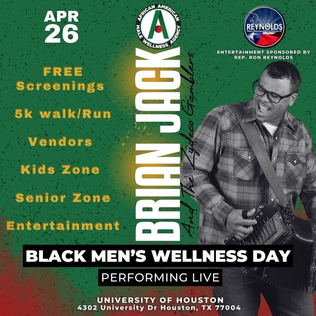 Brian Jack & the Zydeco Gamblers - LIVE @ Black Men's Wellness Day — poster 1