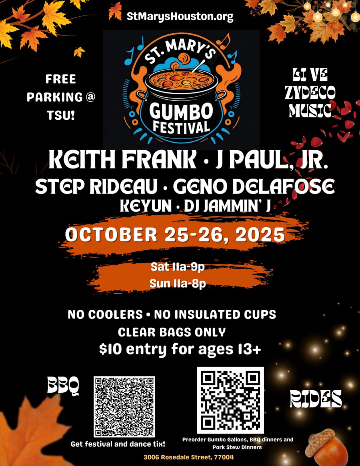 2025 St Mary's Gumbo Festival — poster 1