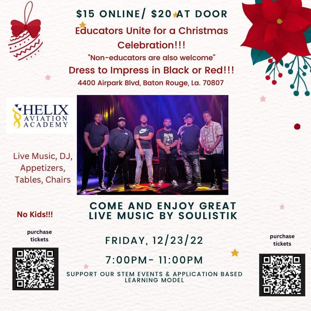 Helix Aviation Academy 2022 Educators Unite for a Christmas Celebration — poster 1