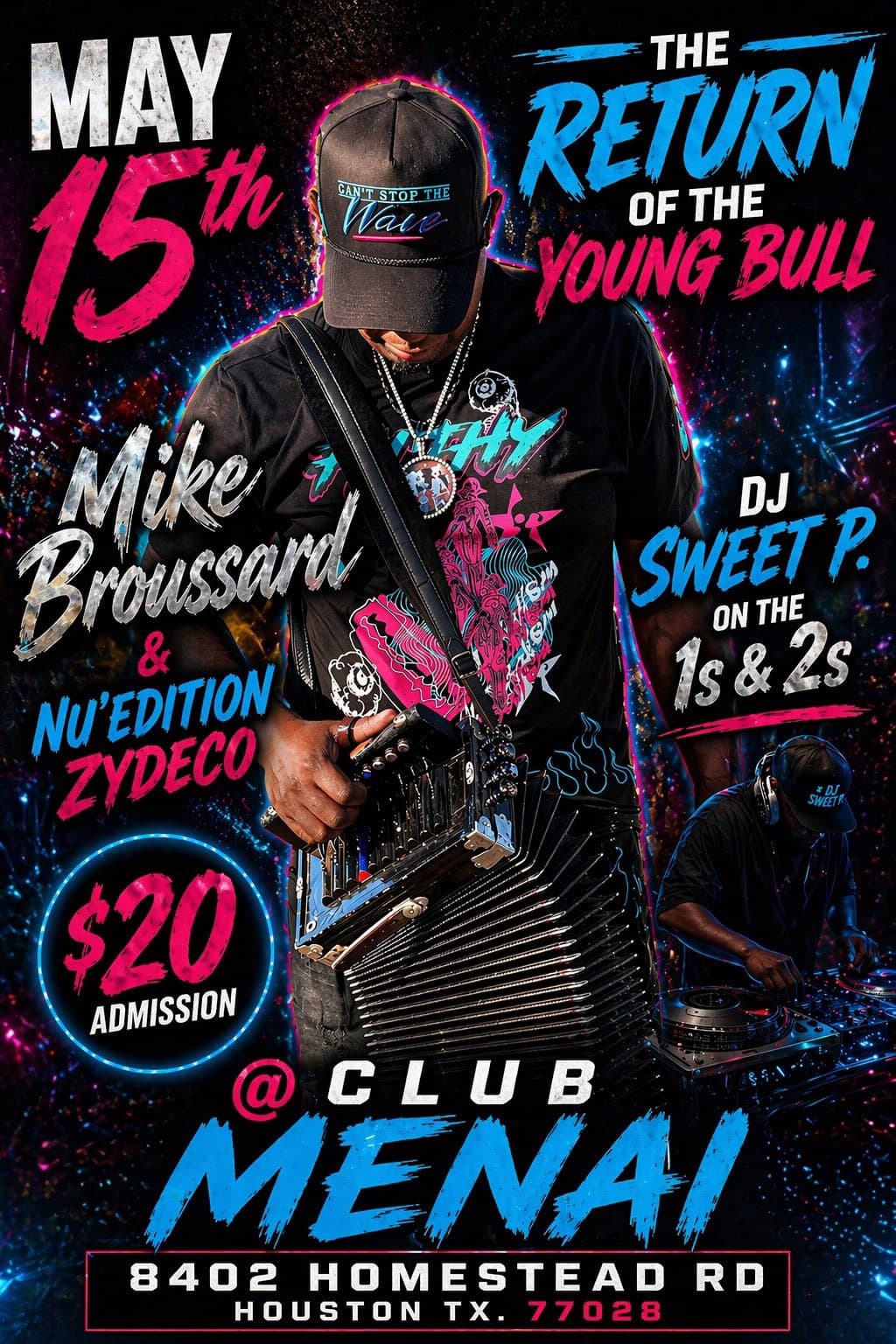 Mike Broussard & Nu Edition Zydeko - LIVE @ Club Menai — poster 1