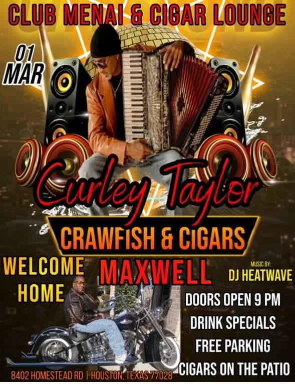 Curley Taylor & Zydeco Trouble - LIVE @ Club Menai — poster 1