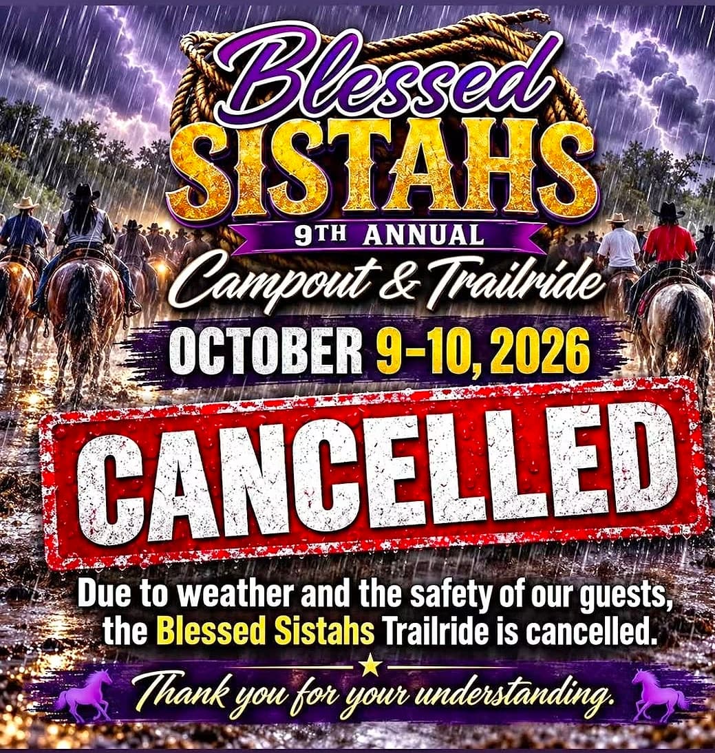 9th Annual Blessed Sistahs Campout & Trailride — poster 1
