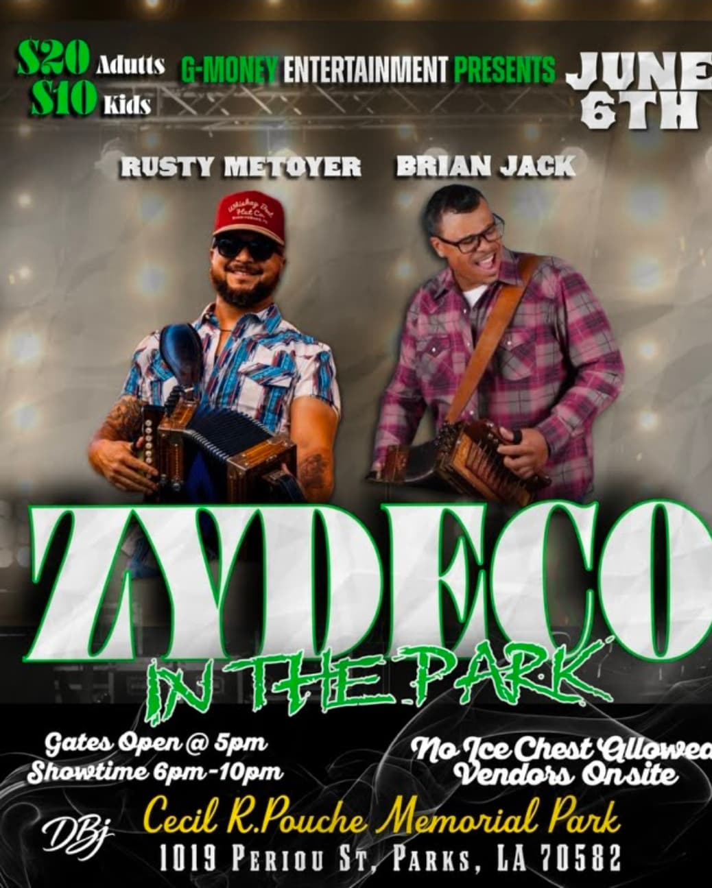 2026 Zydeco In The Park — poster 1