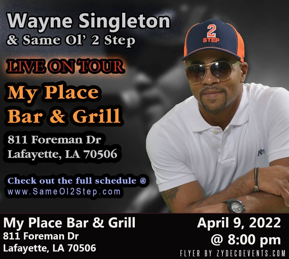 Wayne Singleton - LIVE @ My Place Bar & Grill — poster 1
