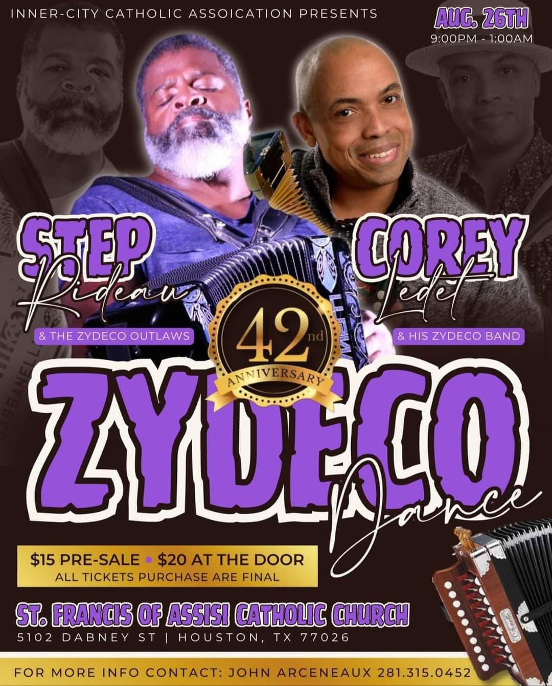 42nd Annual St Francis of Assissi Zydeco Dance — poster 1