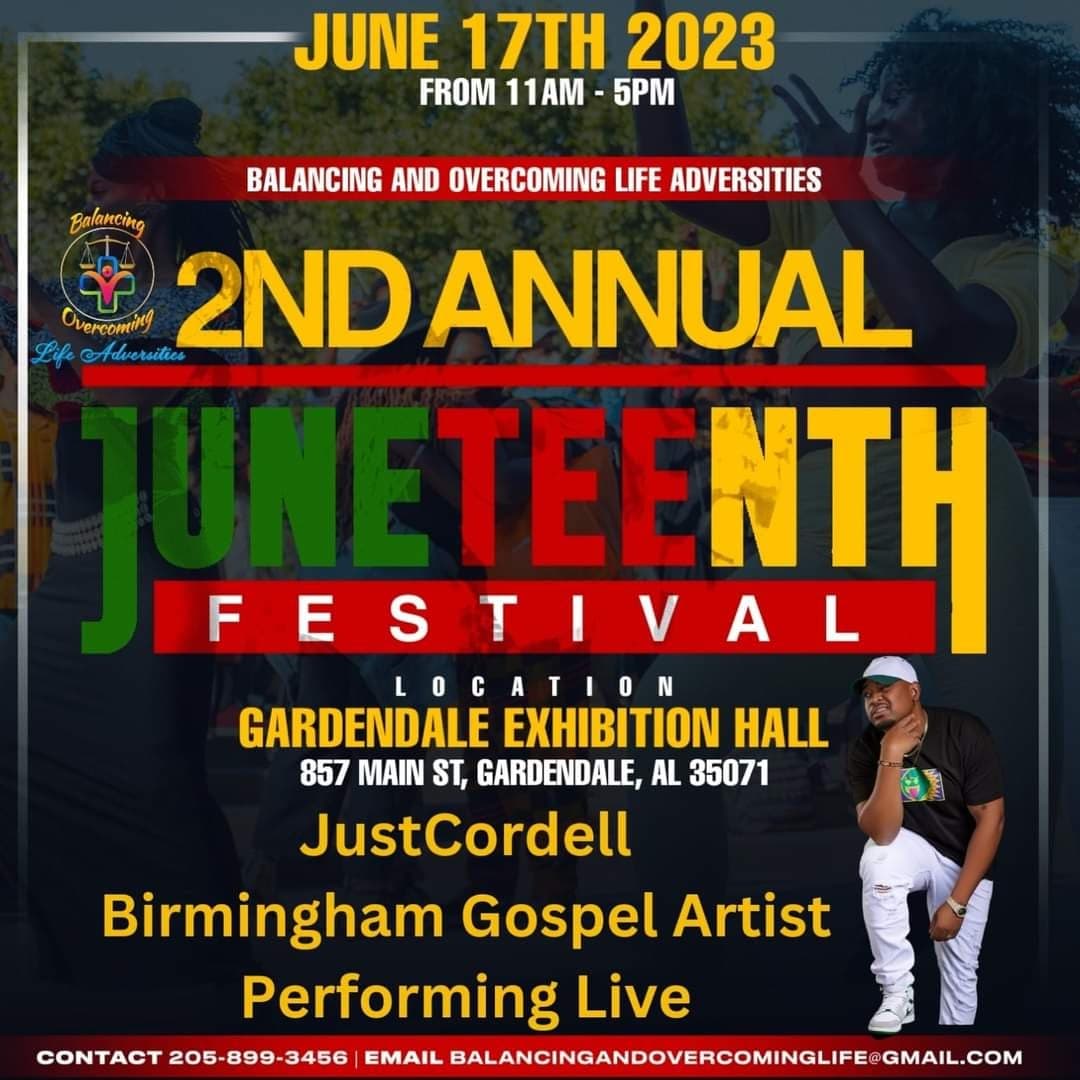 2nd Annual Gardendale, Alabama Juneteenth Festival — poster 1