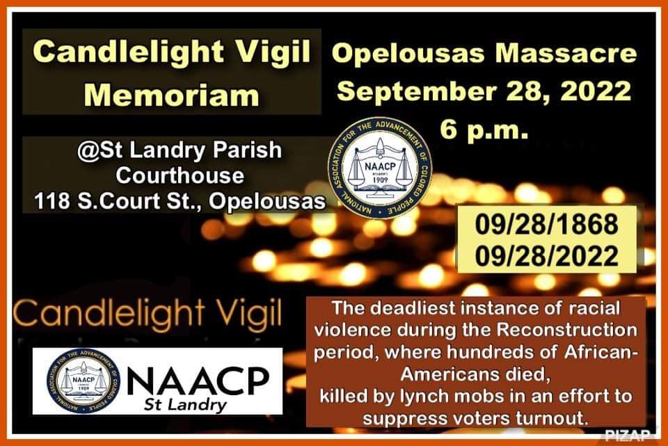 Opelousas Massacre - Candlelight Vigil Memoriam — poster 1