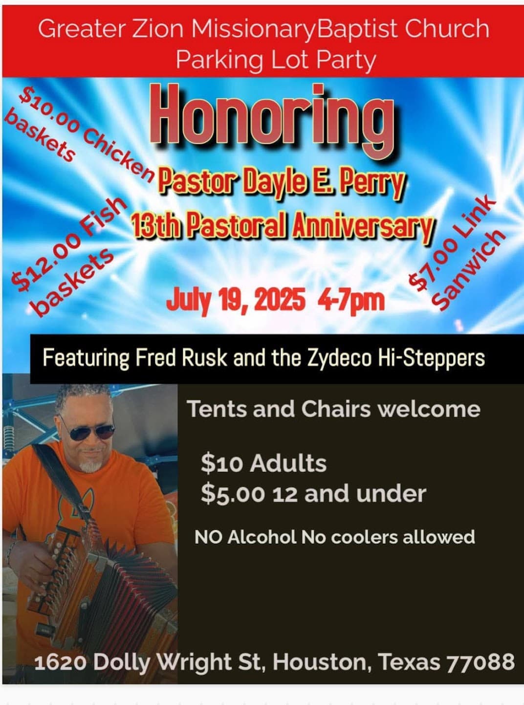 Pastor Dayle E Perry 13th Pastoral Anniversary — poster 1