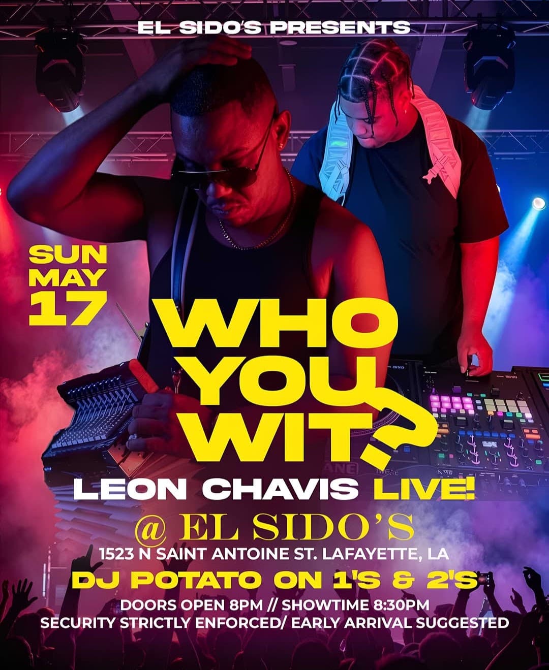 Leon Chavis & the Zydeco Flames - LIVE @ El Sido's — poster 1
