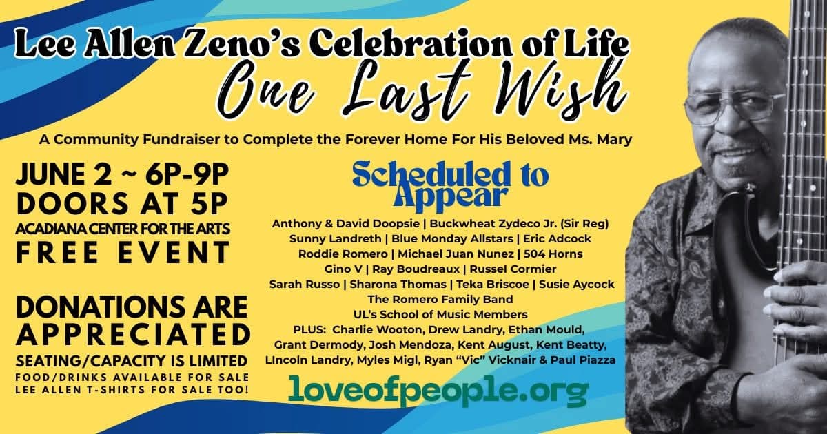 Lee Allen Zeno's Celebration of Life — poster 1