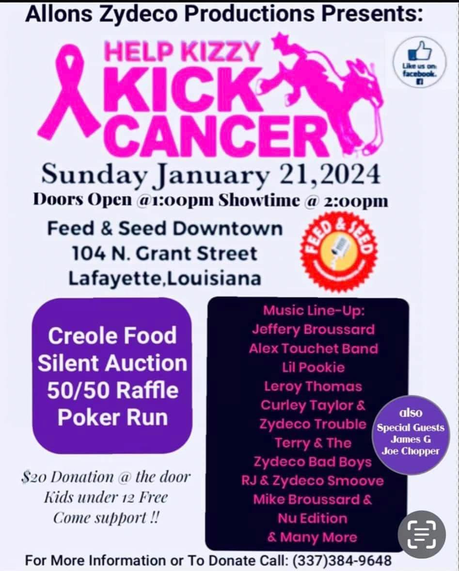 Help Kizzy Kick Cancer Benefit — poster 1