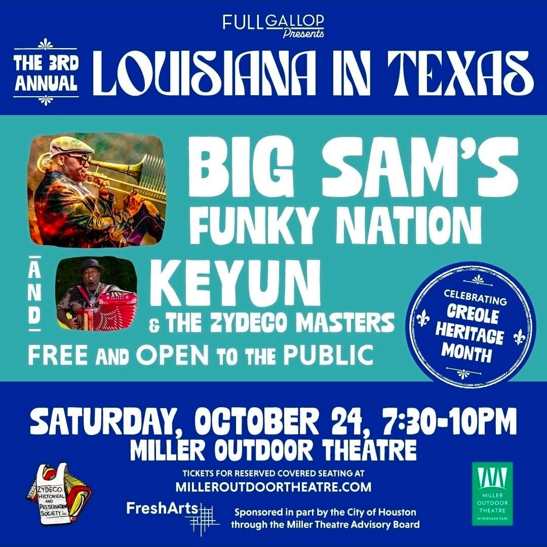 Full Gallop Presents: 3rd Annual Louisiana In Texas — poster 1