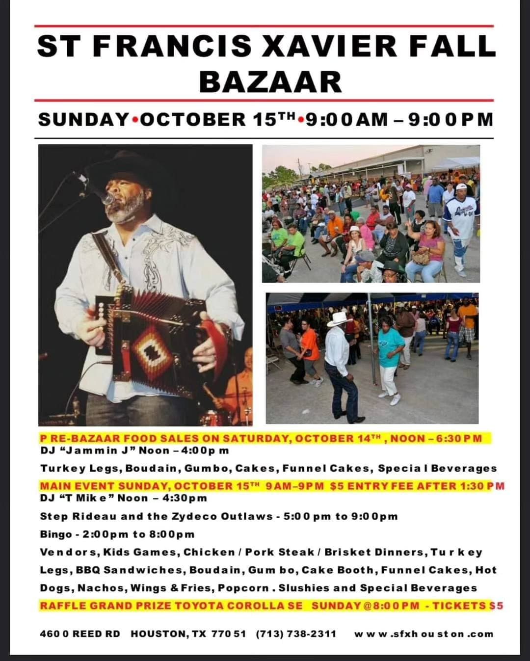 2023 St Francis Xavier Fall Bazaar — poster 1