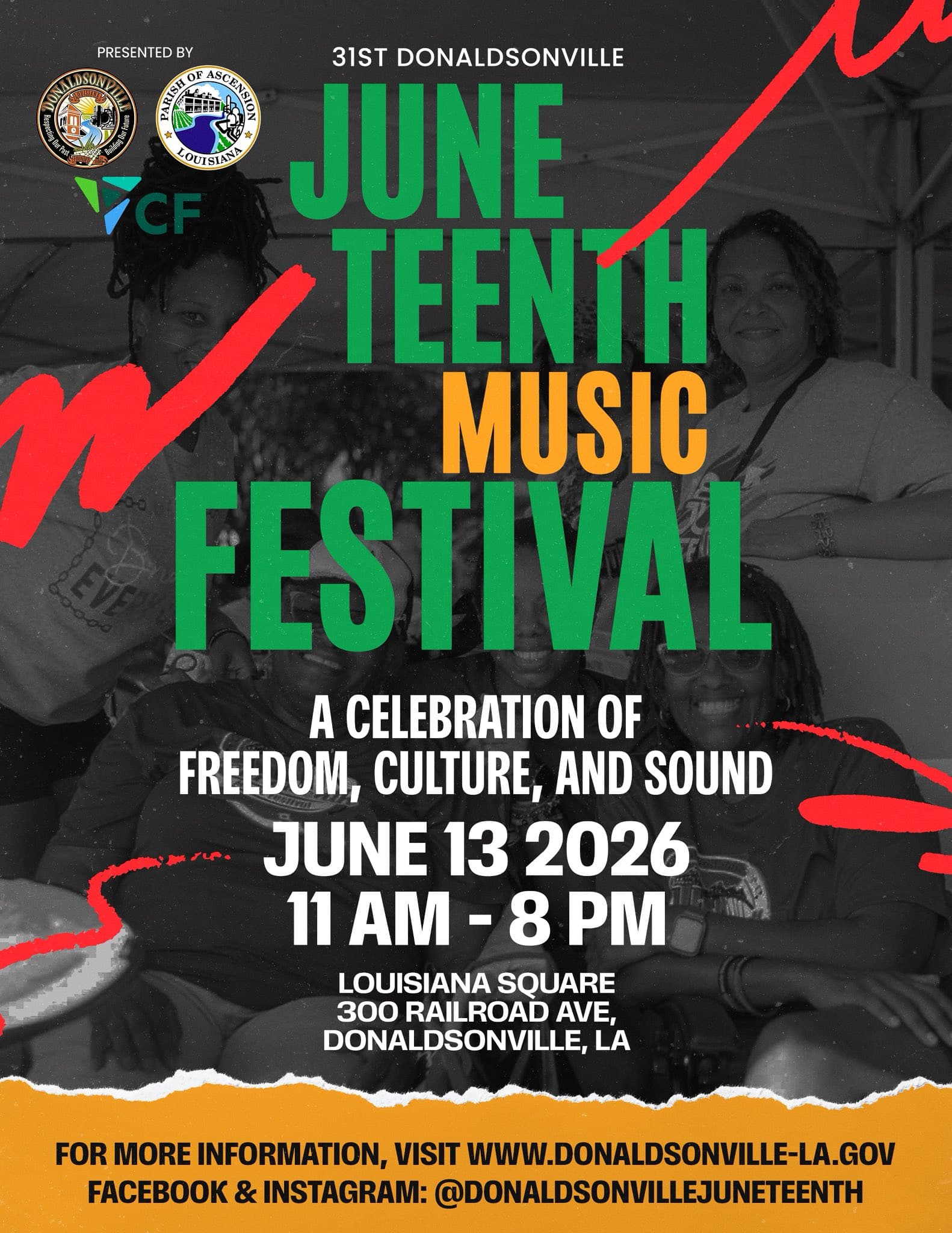 31st Donaldsonville Juneteenth Music Festival — poster 1