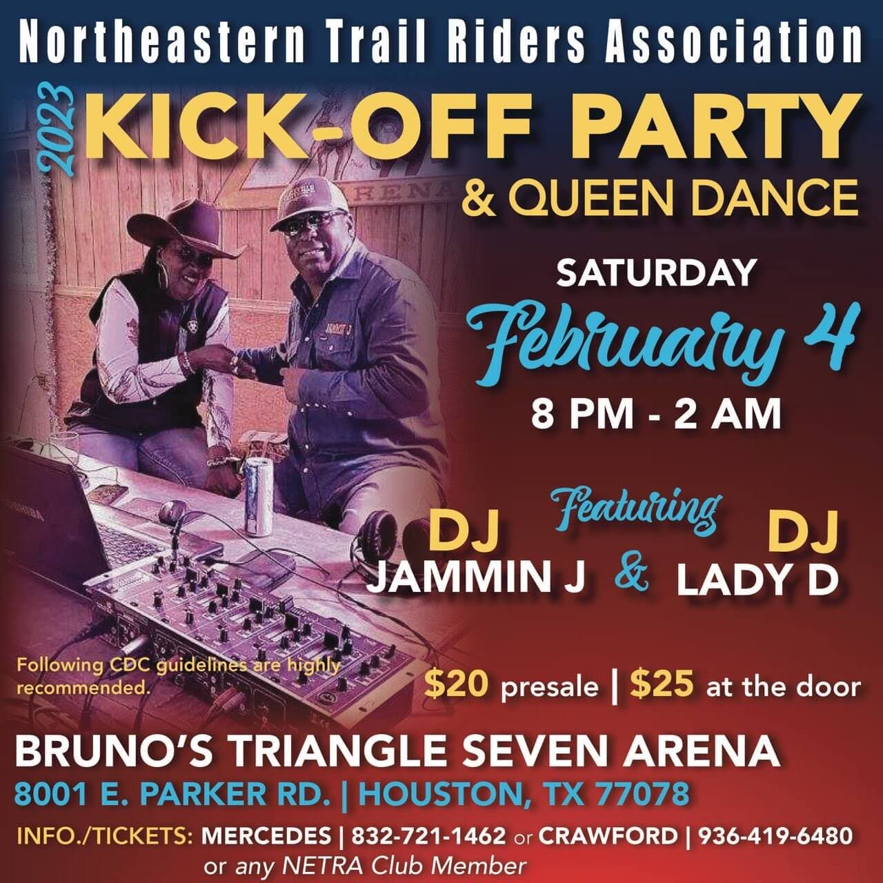 Northeastern Trail Riders Association - Kick Off Party & Queen Dance — poster 1