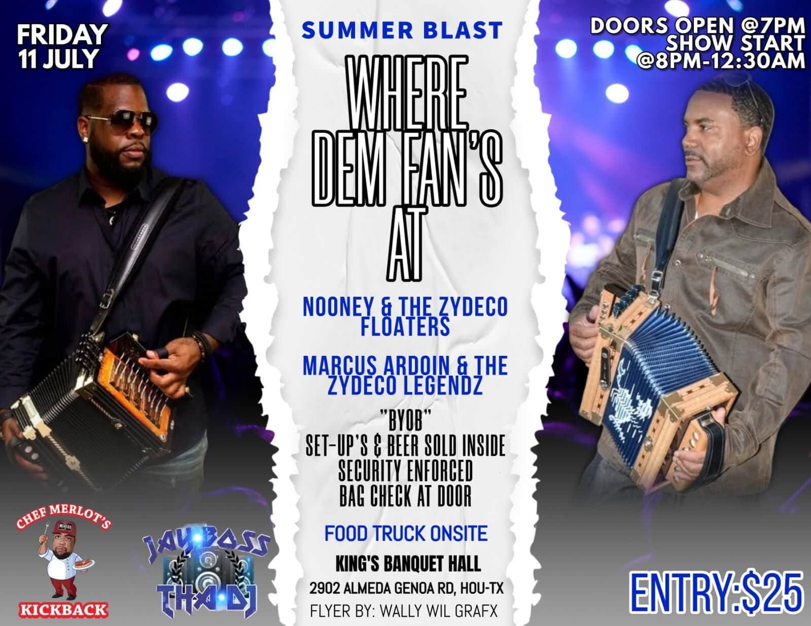 Where Dem Fan's At SUMMER BLAST — poster 1