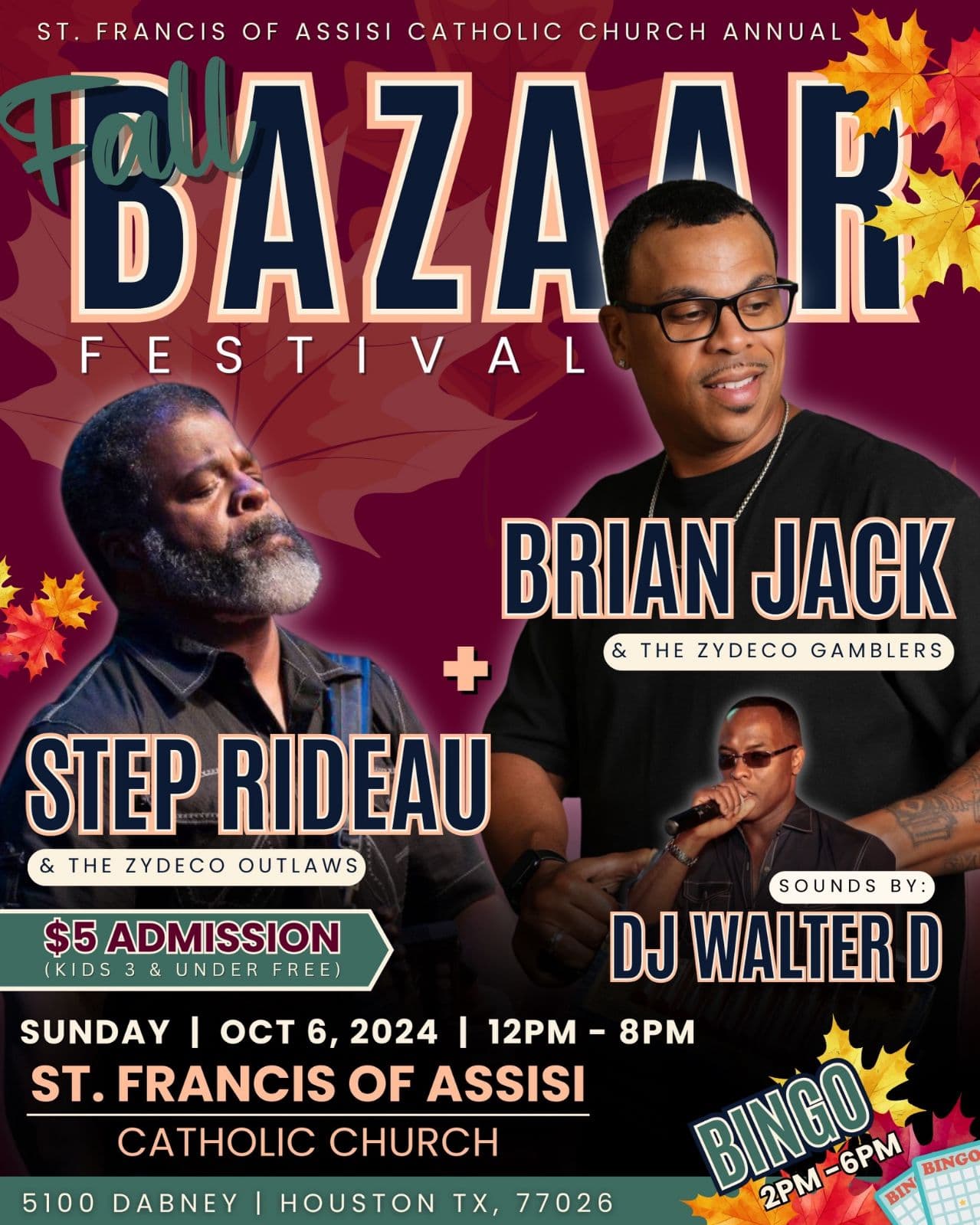 2024 St Francis of Assisi Catholic Church Annual Fall Bazaar Festival — poster 1
