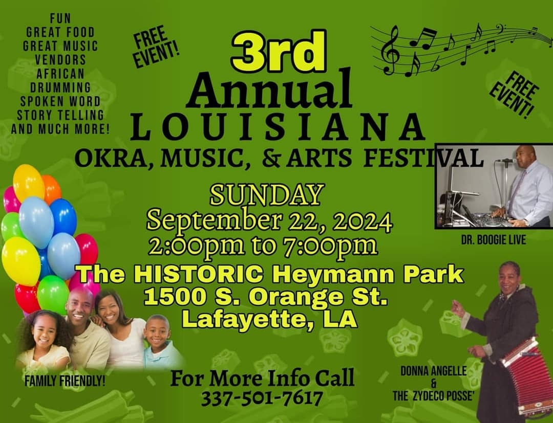 3rd Annual Louisiana Okra, Music & Arts Festival — poster 1