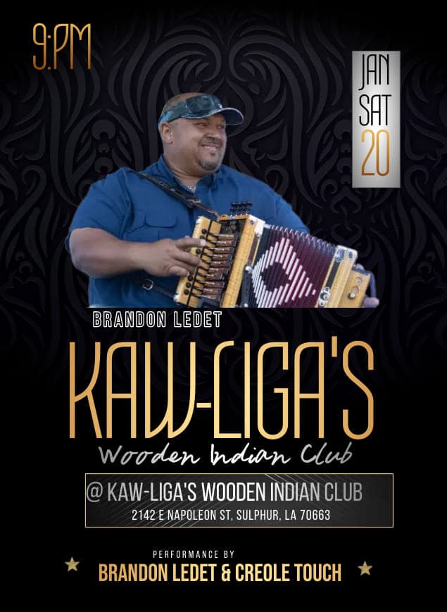 Brandon Ledet & the Creole Touch - LIVE @ Kaw-Liga's — poster 1