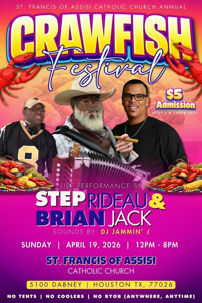 2026 St. Francis of Assisi Catholic Church Crawfish Festival — poster 1