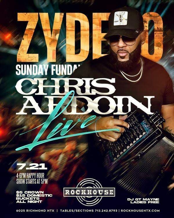 Zydeco Sunday Funday @ The Rockhouse — poster 1