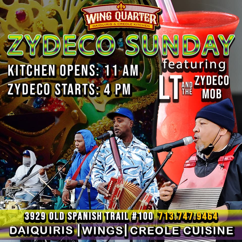Zydeco Sunday @ Wing Quarter — poster 1