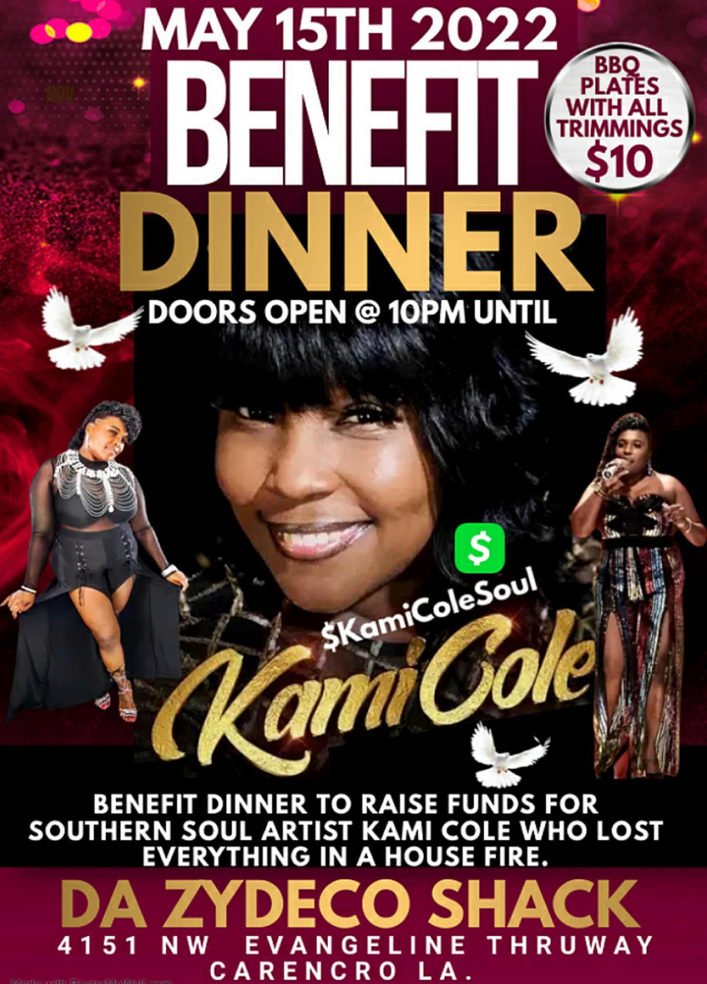 Benefit Dinner for Kami Cole — poster 1