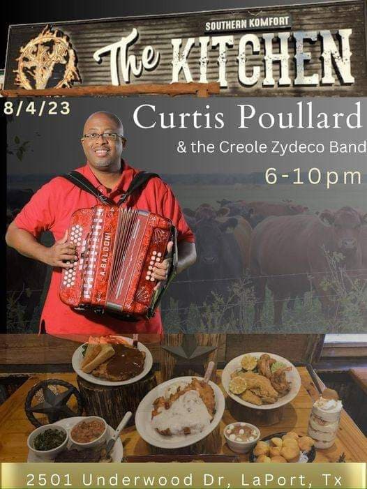 Curtis Poullard & the Creole Zydeco Band - LIVE @ Southern Komfort Kitchen — poster 1