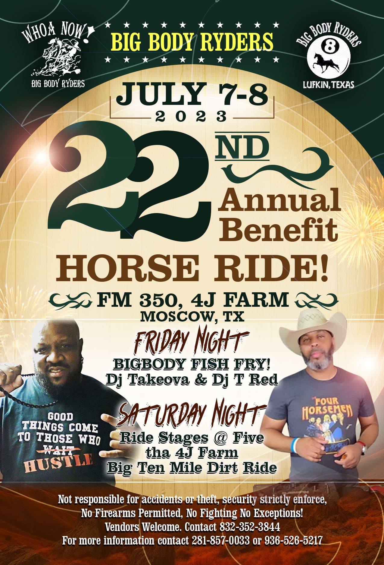 Big Body Ryders 22nd Annual Benefit Horse Ride — poster 1