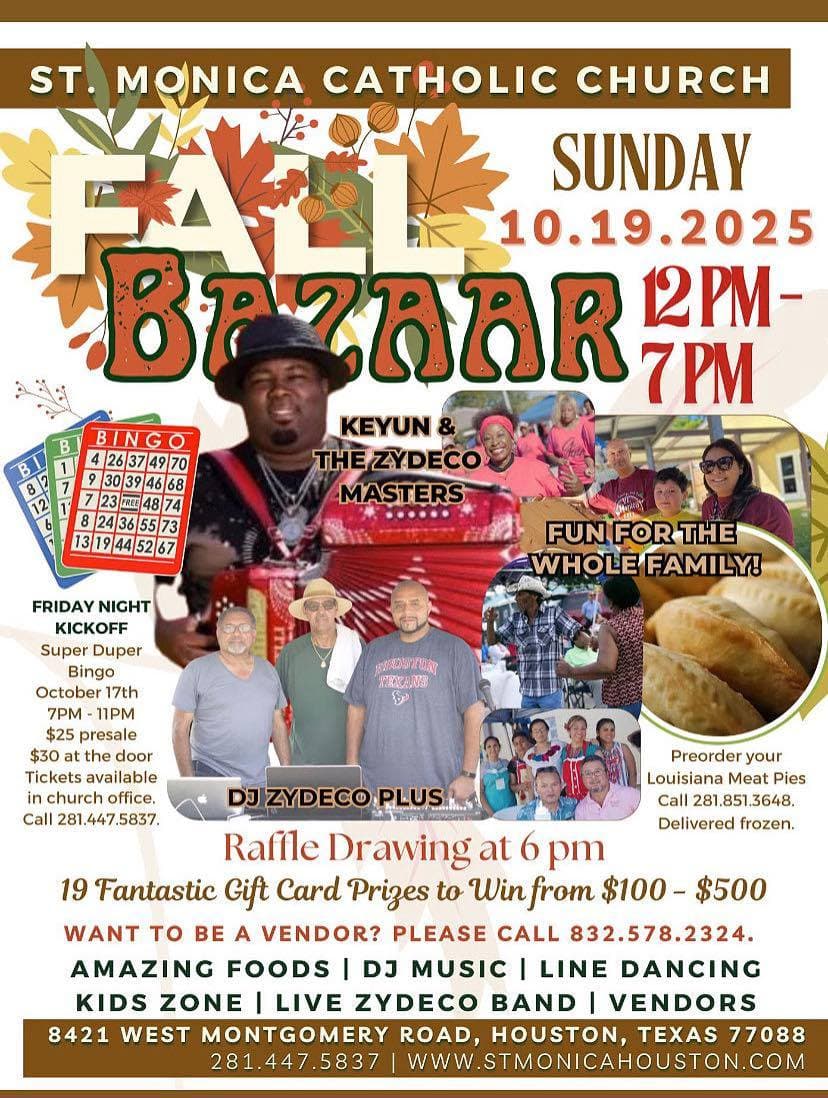 2025 St Monica Church Bazaar — poster 1