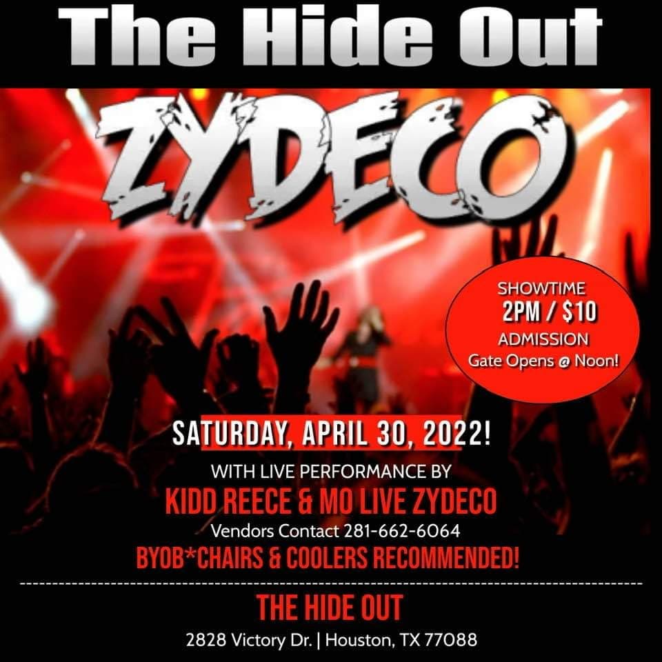 The Hideout Zydeco Presents: Kidd Reece & Mo Live Zydeco — poster 1