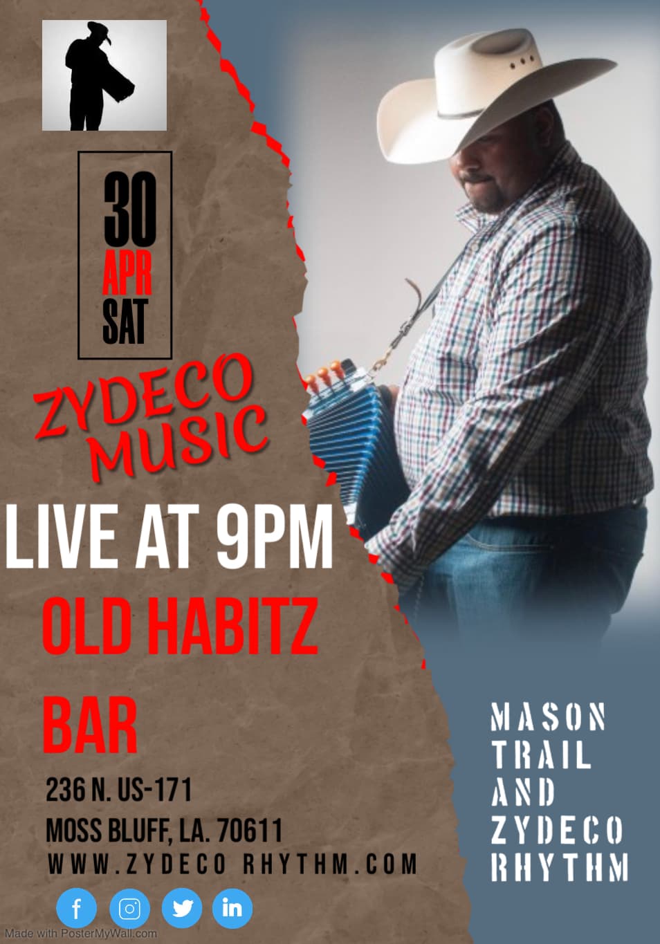 Mason Trail - LIVE @ Old Habitz Bar — poster 1