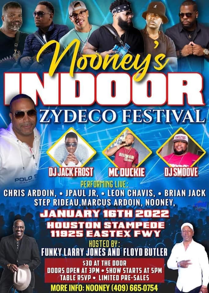 Nooney's Indoor Zydeco Festival — poster 1