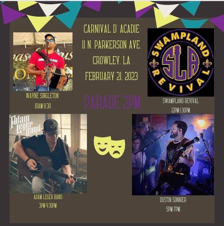 Wayne Singleton & Same Ol 2 Step - LIVE @ 2023 Carnival D' Acadie Mardi Gras — poster 1