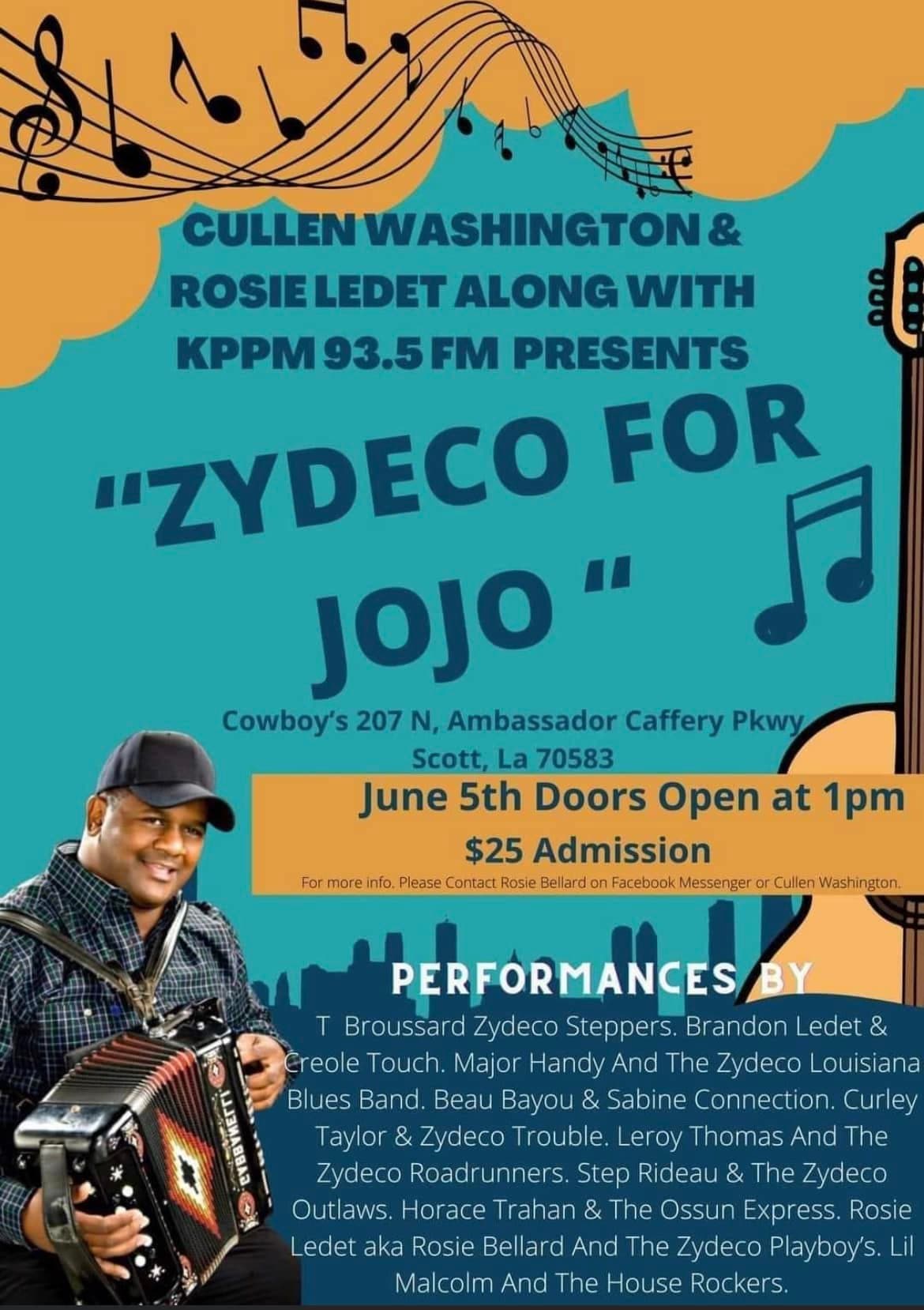 Benefit Zydeco Dance for Jo Jo Reed — poster 1