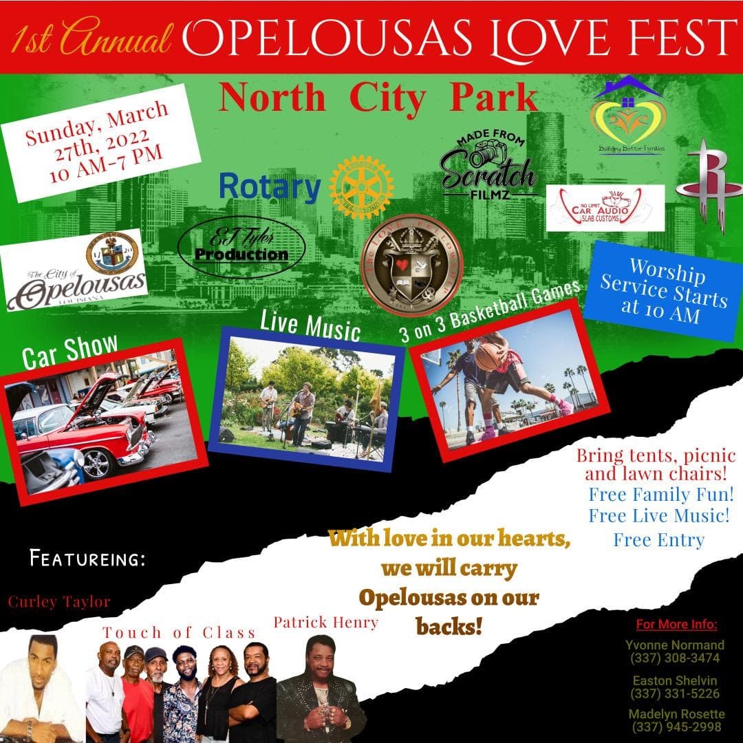 1st Annual Opelousas Love Fest — poster 1