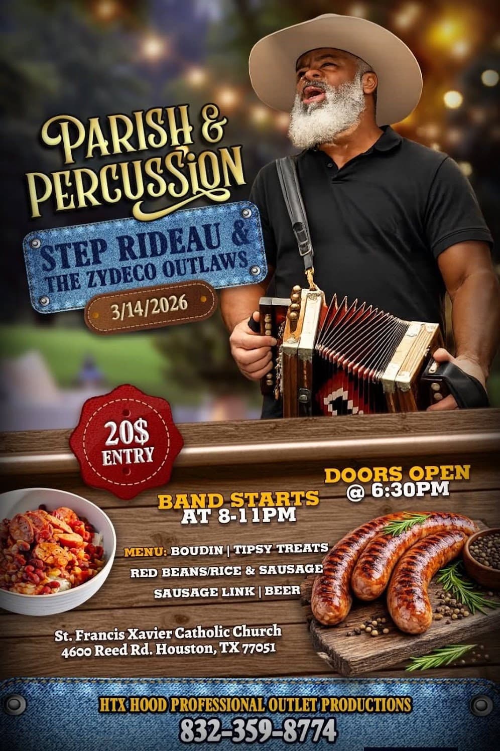 St Francis Xaivier Presents:  2026 Parish & Percussion — poster 1